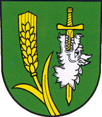 Znak a prapor obce Třebom